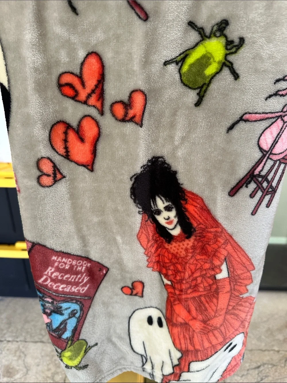 Beetlejuice Fuzzy Throw Blanket